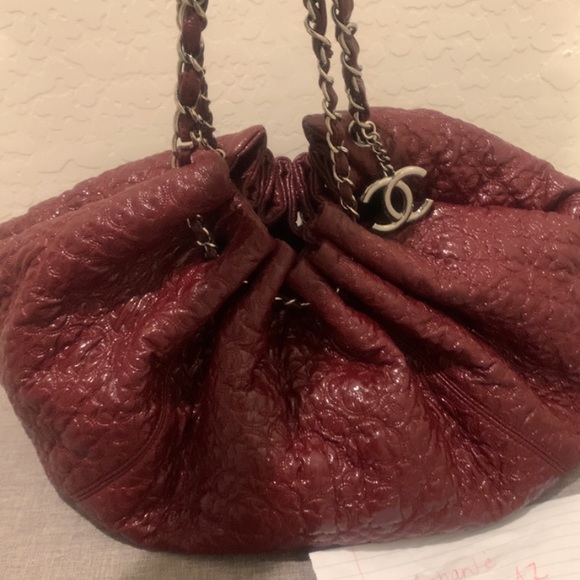 SOLD Burgundy Rock In Moscou Bag Patent Leat - Picture 2 of 8